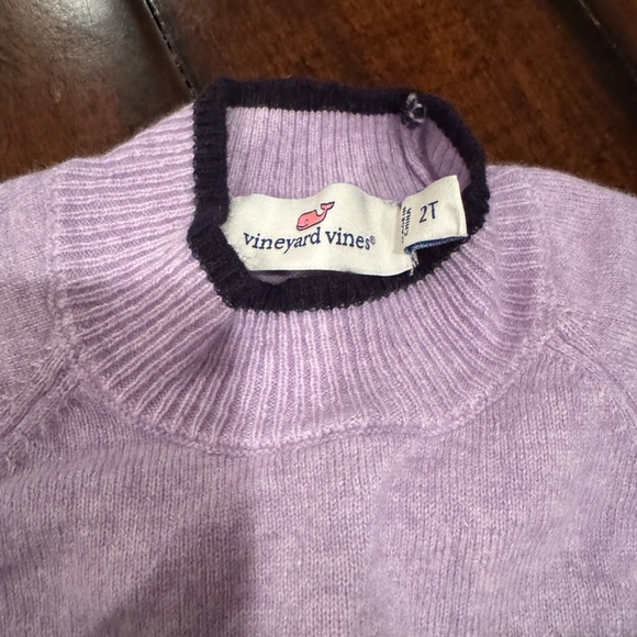 2T Girl's Purple Striped Vineyard Vines Sweater - Picture 5 of 5